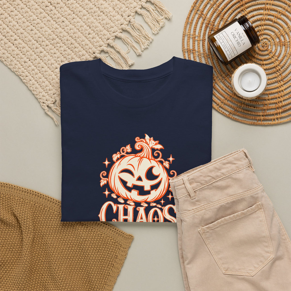 Personalized “ Chaos ” Couples T-Shirt Set - Live