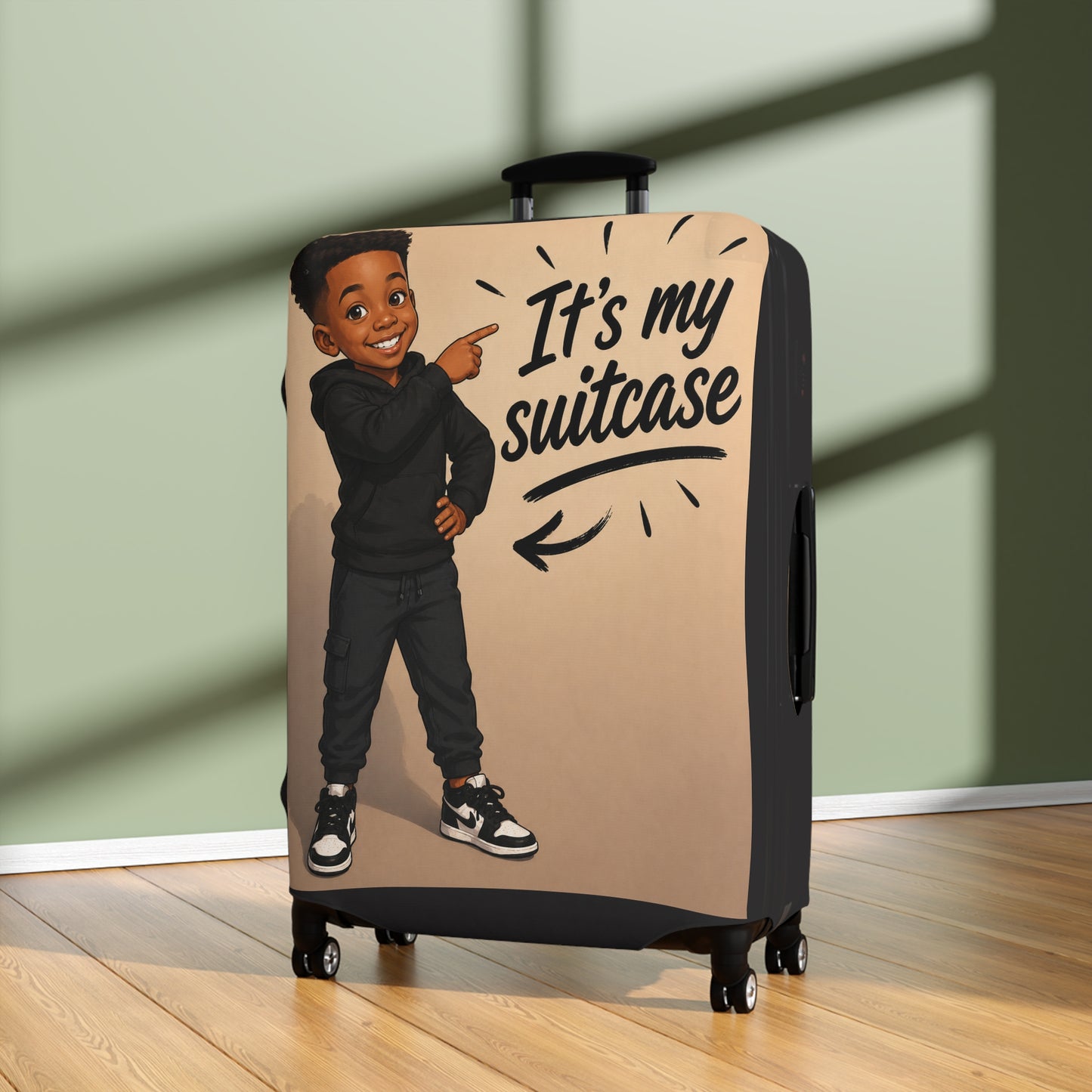 Personalized Child's Luggage Cover - Add their likeness to their cover