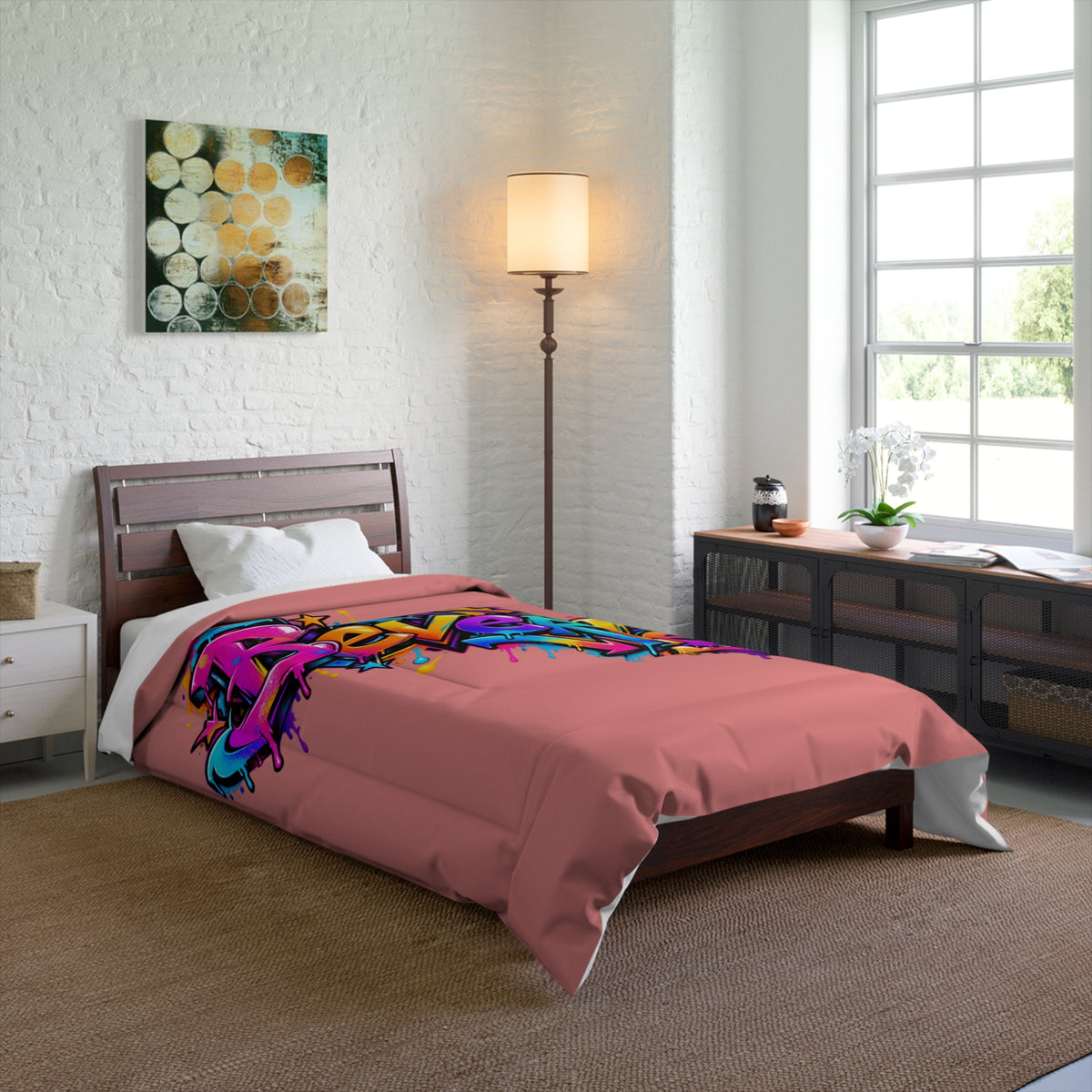Copy of Copy of Copy of Copy of Graffiti Name Comforter — Custom 'Tommy' Street Art Bedding