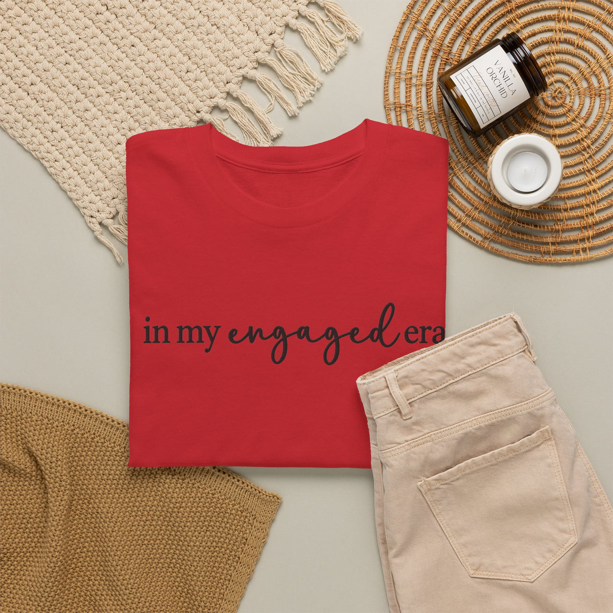 Personalized “In My Engaged Era” T-Shirt With Future Last Name