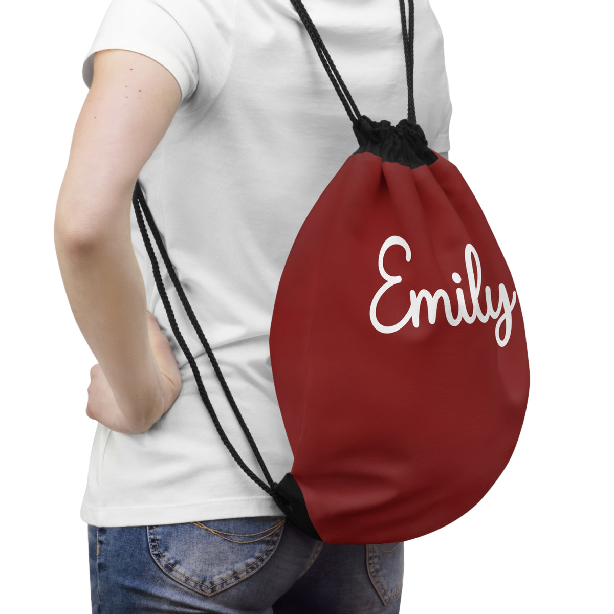 Copy of Copy of Personalized Rainbow/Solid Name Drawstring Bag
