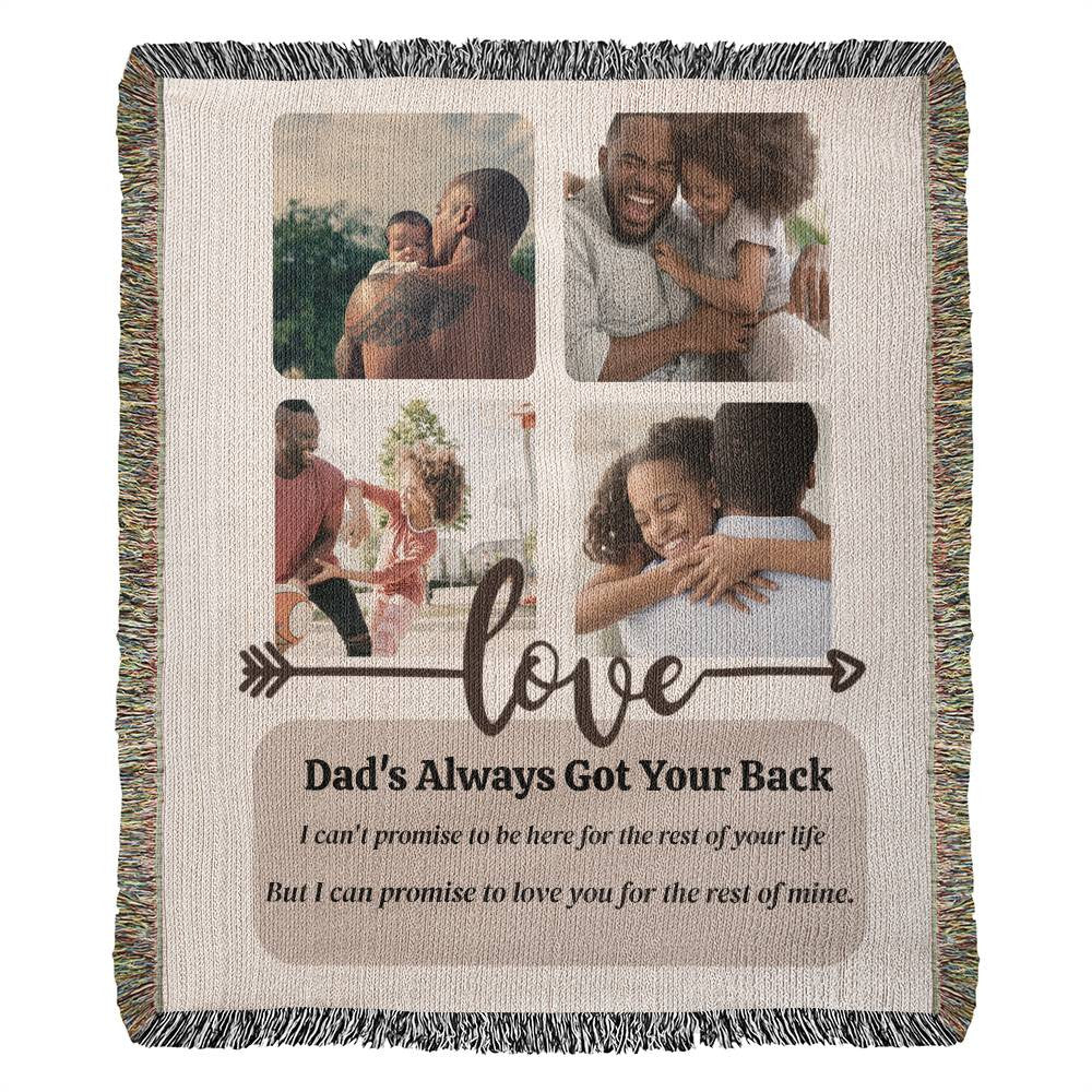 For my Daughter - Heirloom Photo Woven Blanket (Portrait)