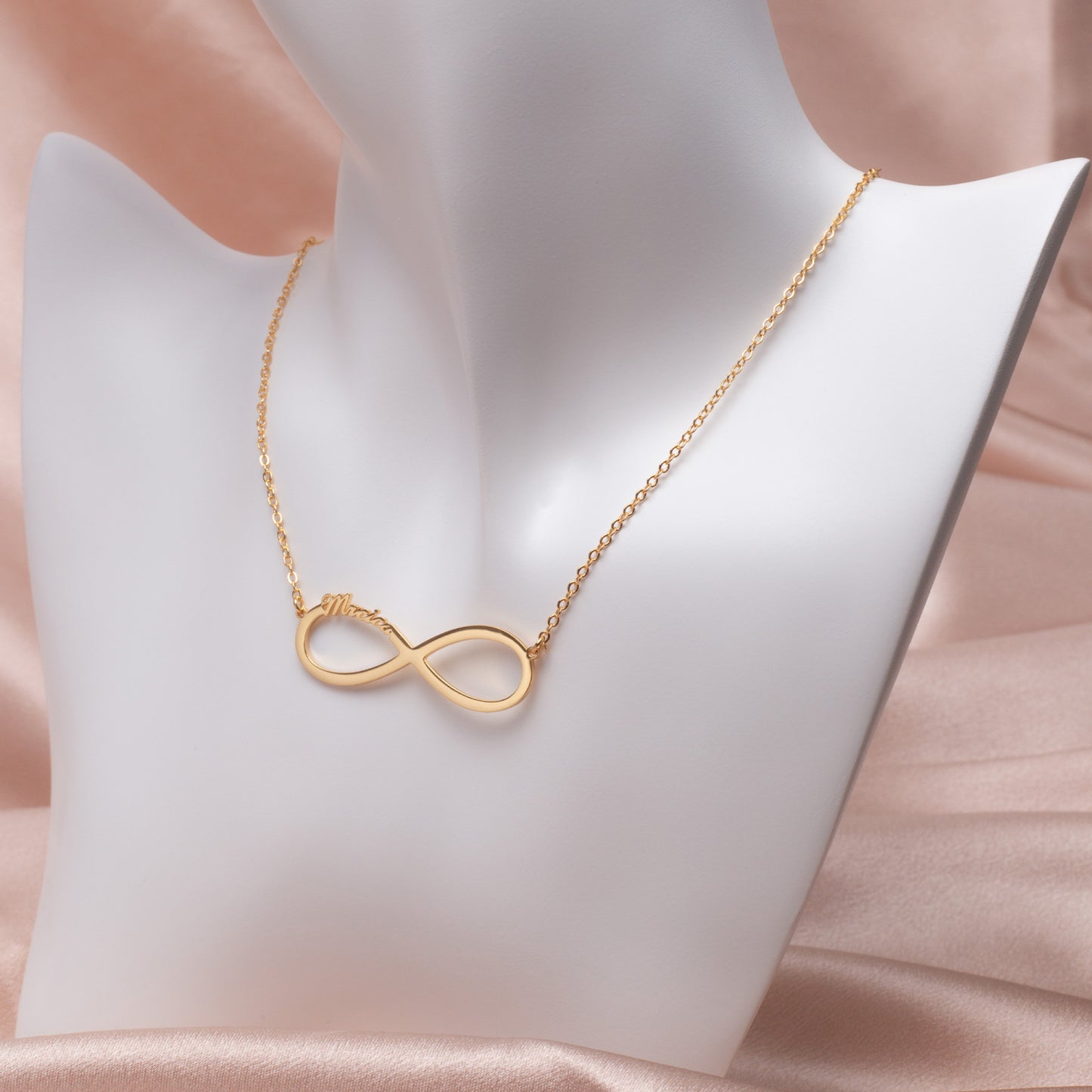 Infinity Necklace, Custom Name Necklace, Stainless Steel Necklace