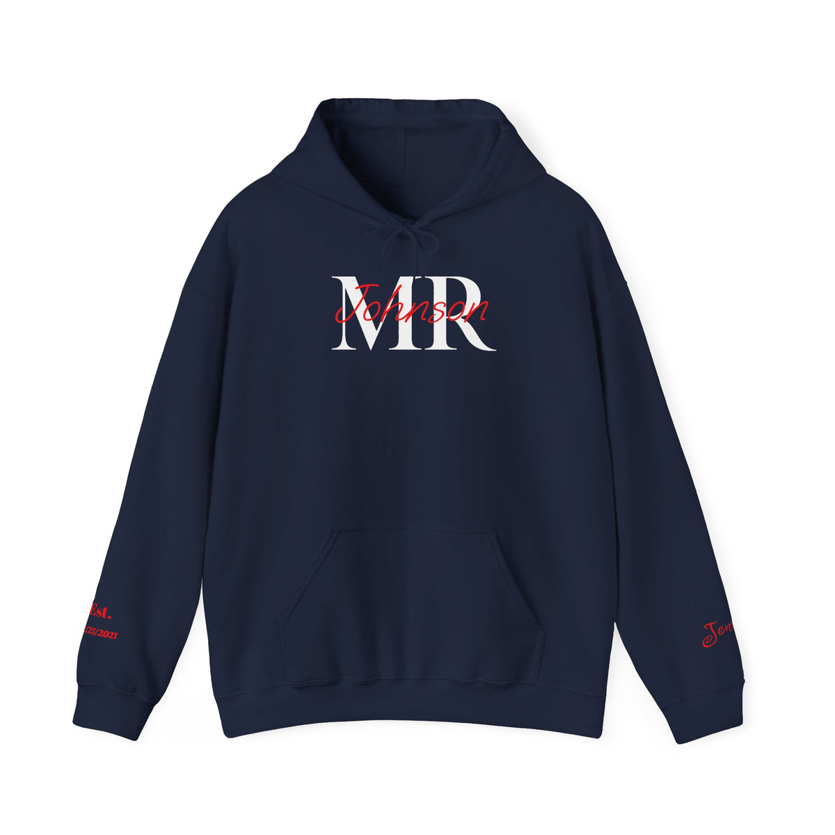 Copy of Personalized “MR” and “MRS” Wedding T-Shirts With Names and Established Date