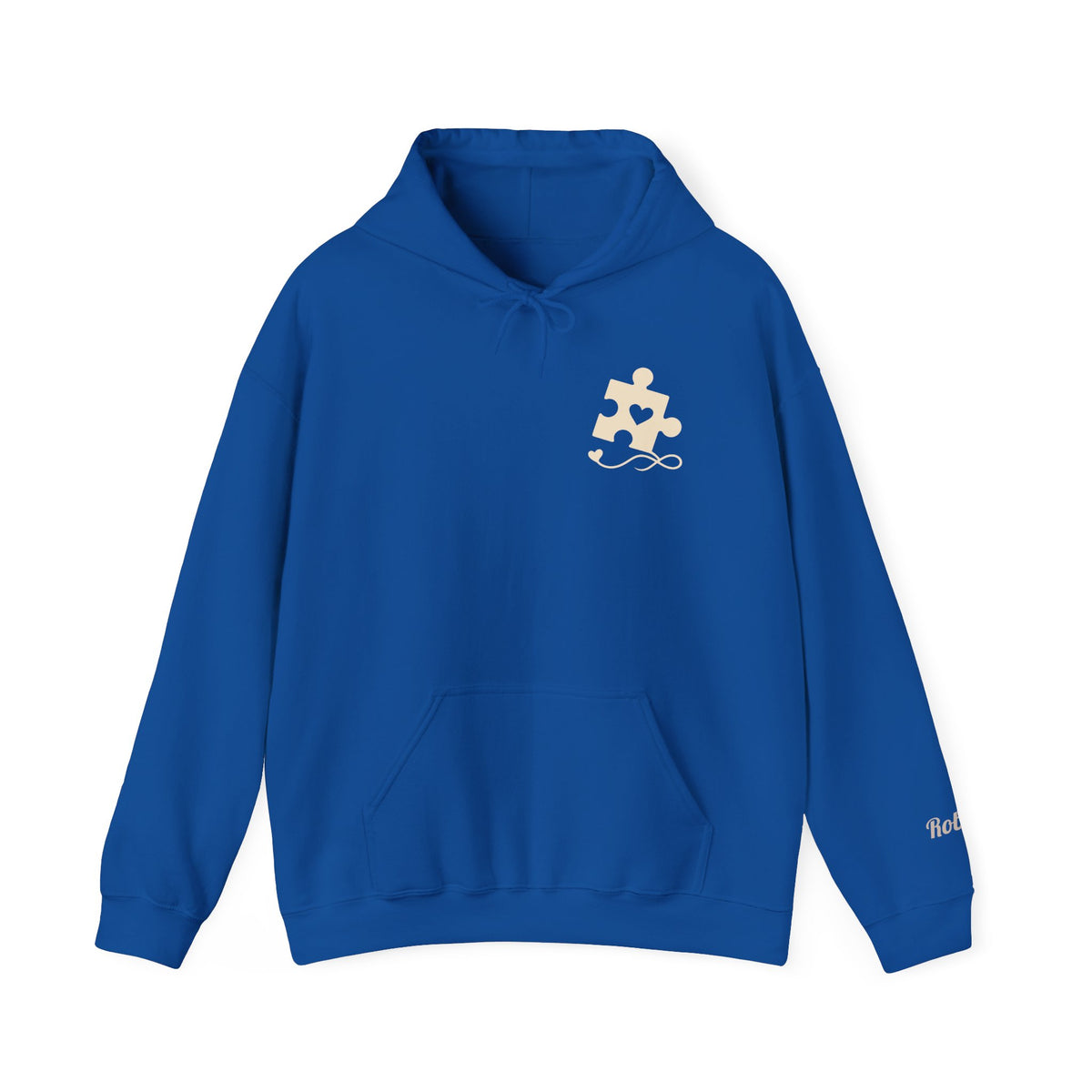 Mochi Heart Puzzle Graphic Hoodies for Couple - Personalize it
