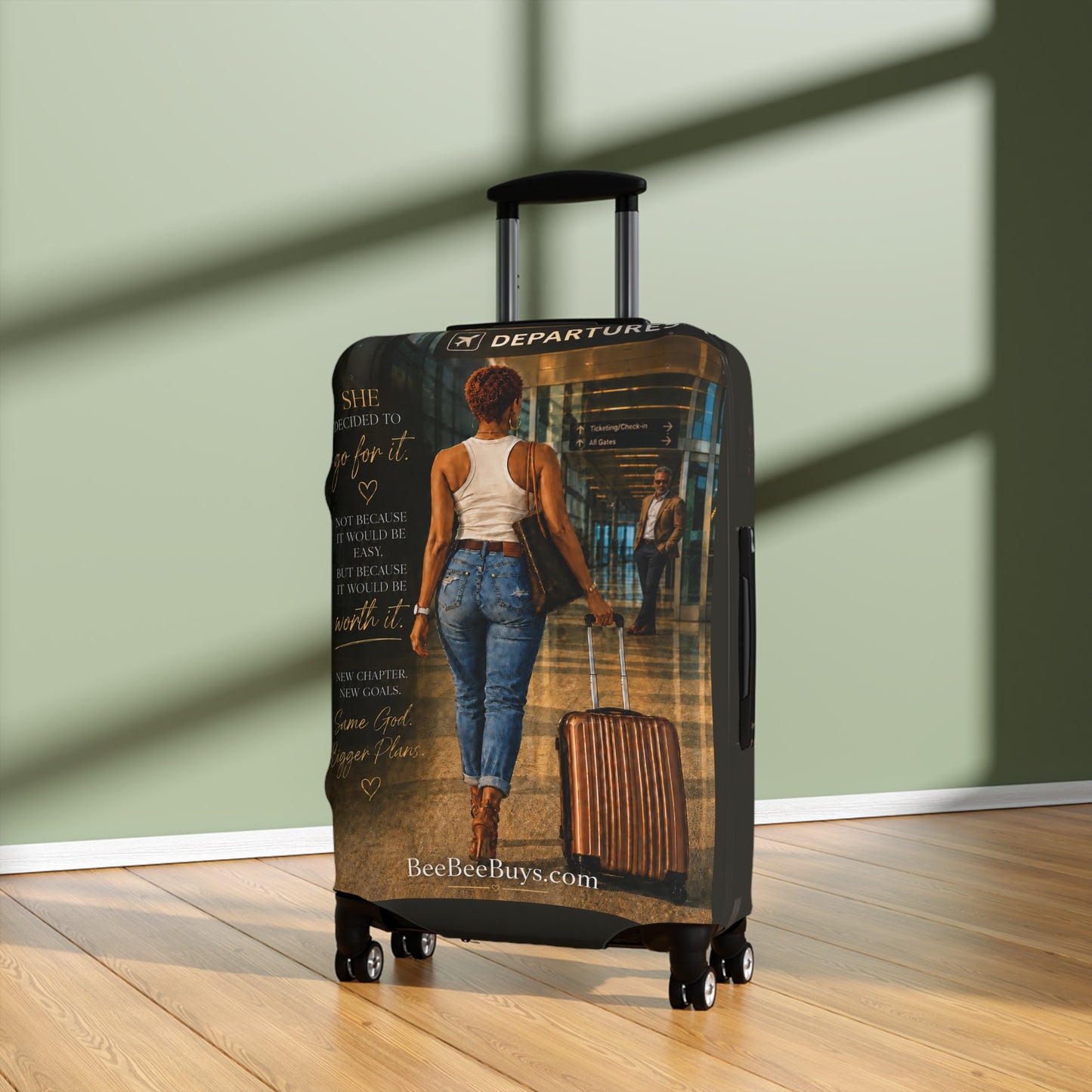 Personalized Travel Luggage Cover — Inspired by your likeness