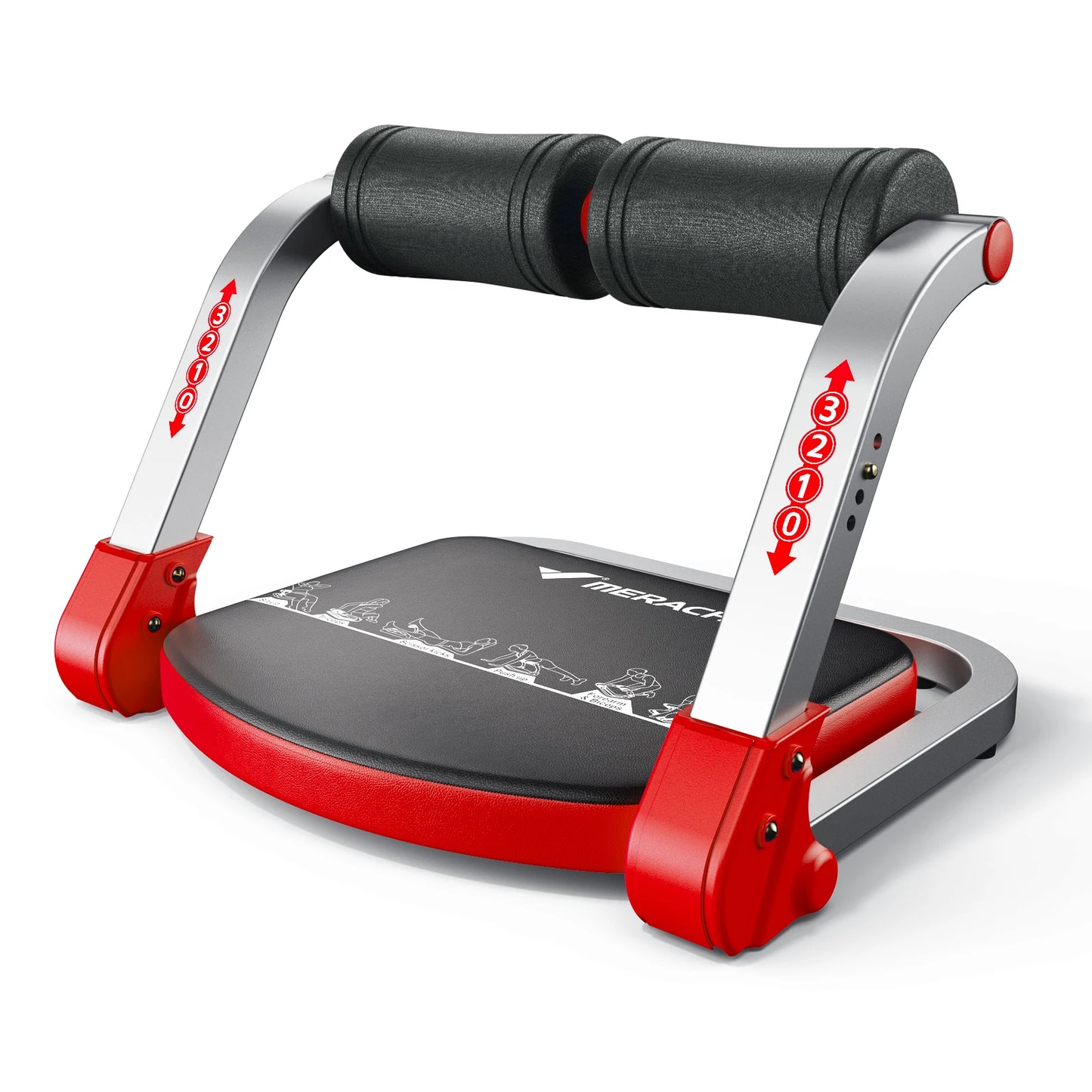 MERACH Ab Machine for Stomach Workout with 3 Adjustable Resistance&Automatic Rebound,Sit Up Machine with 330 LBS Weight Capacity