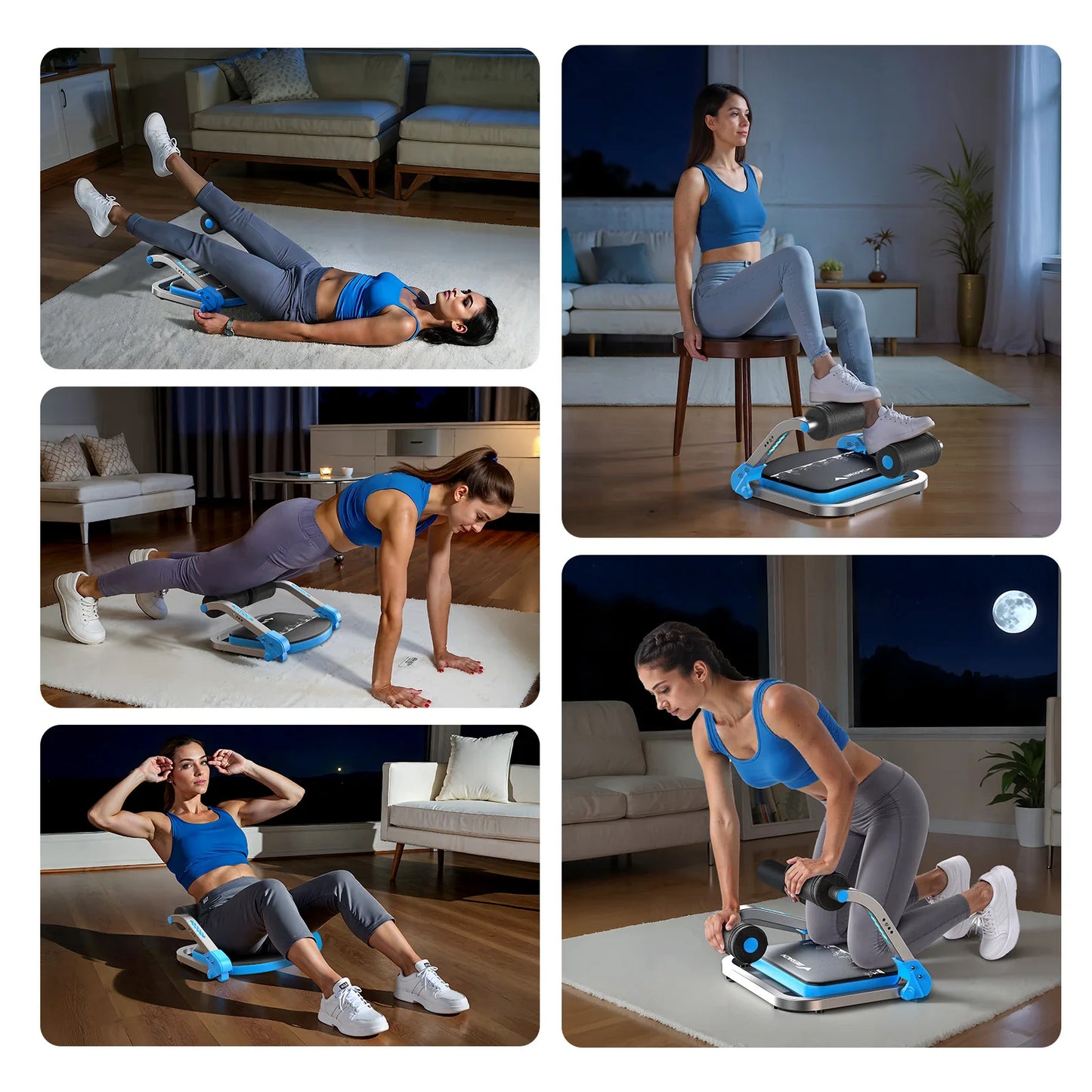 MERACH Ab Machine for Stomach Workout with 3 Adjustable Resistance&Automatic Rebound,Sit Up Machine with 330 LBS Weight Capacity
