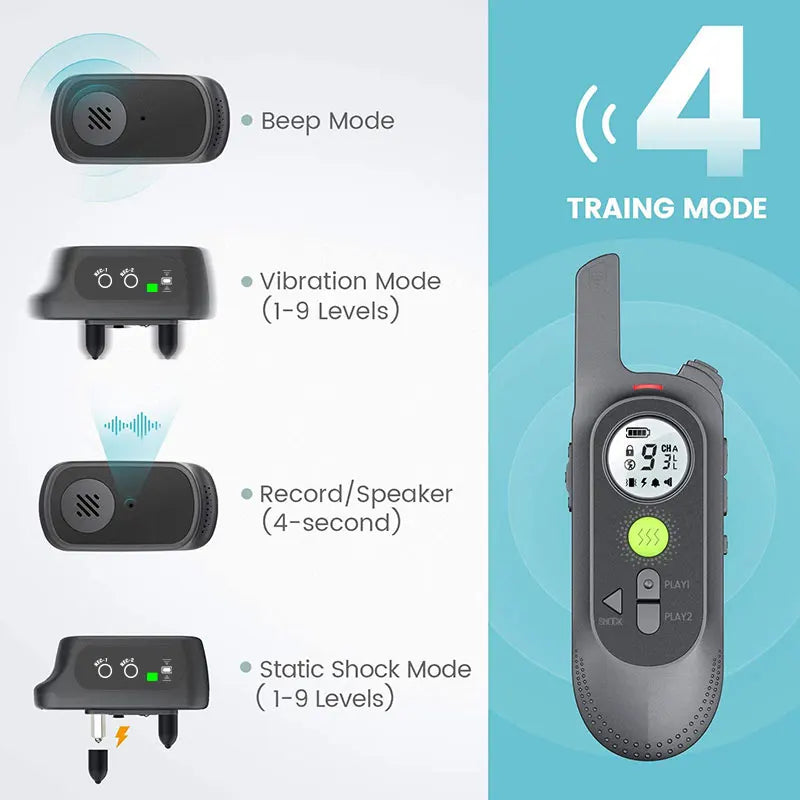 Dog Training Collar with Remote Voice Commands