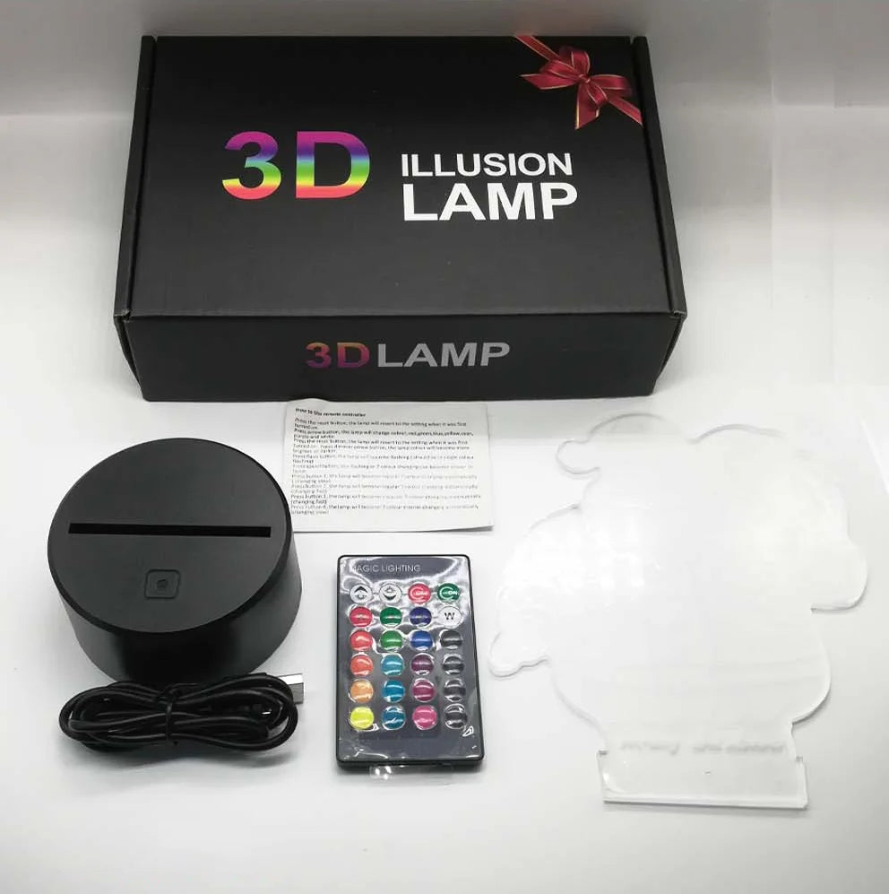 Steam Train Night Light LED 3D Illusion