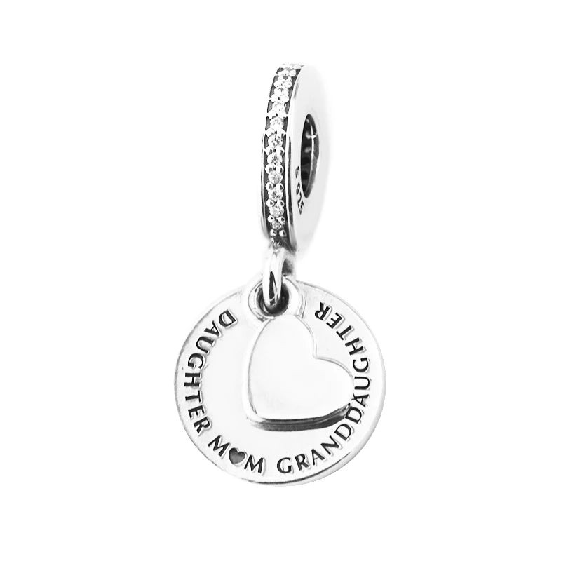 Personalized Charm Bracelet Choker & Necklace, 3 Generation Jewelry