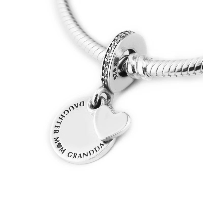 Personalized Charm Bracelet Choker & Necklace, 3 Generation Jewelry
