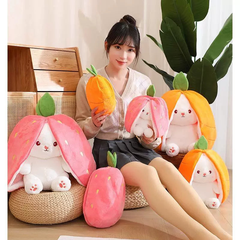 Cute Bunny Pillow Stuffed Toy – Unique Plush Gift for Kids