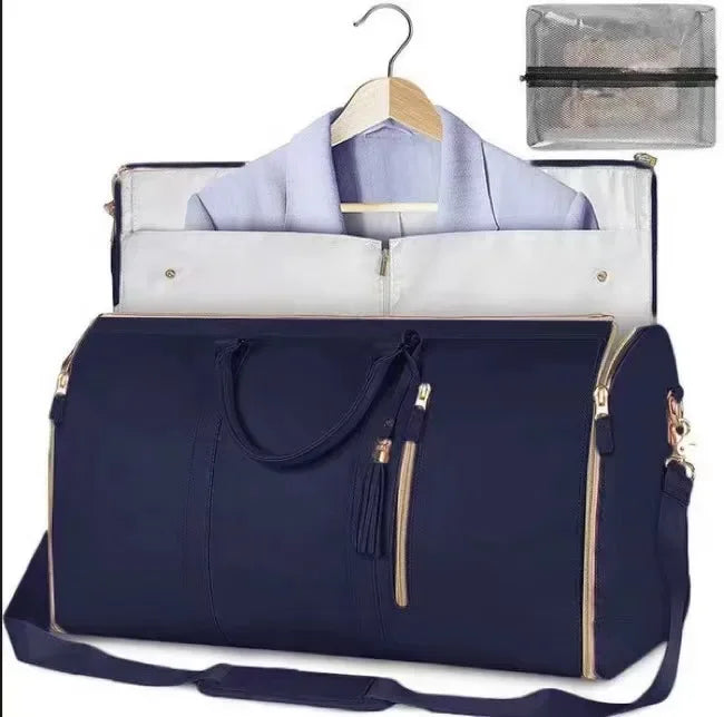Convertible Garment Duffle Bag – Travel Weekender with Suit Compartment
