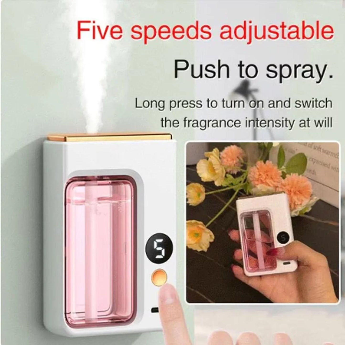 Automatic Diffuser Aromatherapy with Display Essential Oil Humidifier
