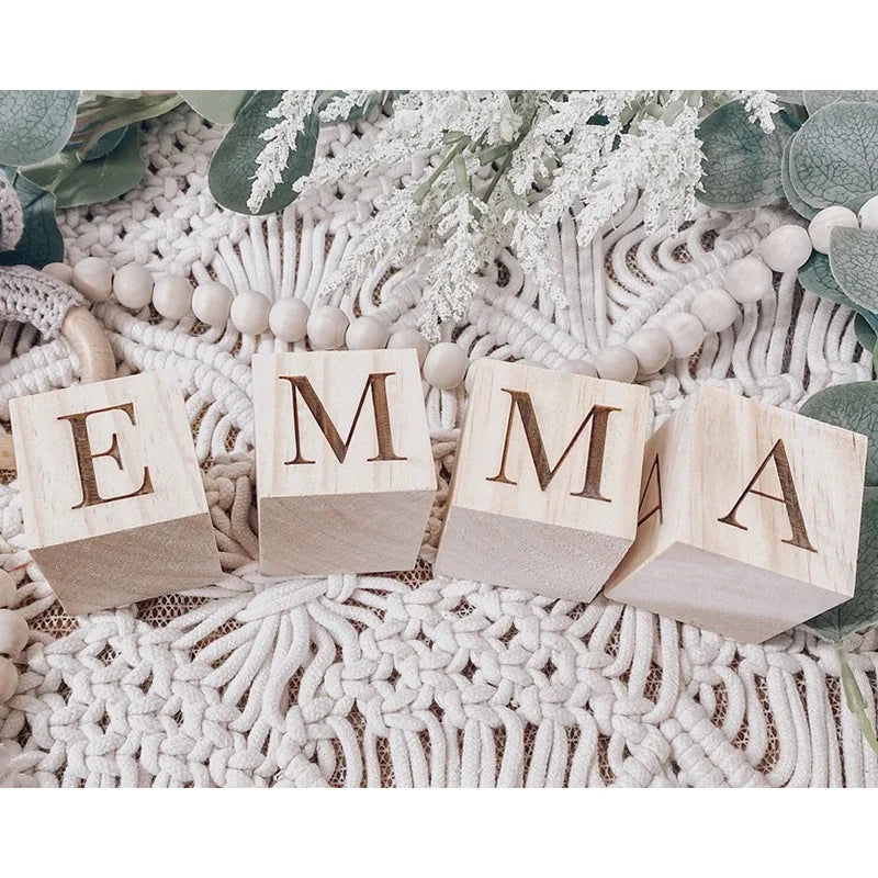 Personalized Wooden Name Blocks Gift Buy One Get One Free π₯
