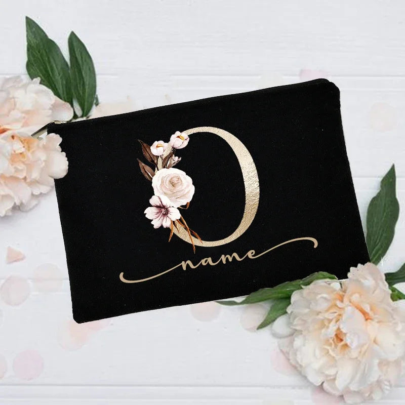 Personalized Custom Initial Name Makeup Bag - Buy One get One Free π₯