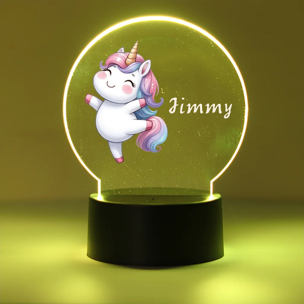 Personalized Name 3D Visual Night Light Led Night Kids Room