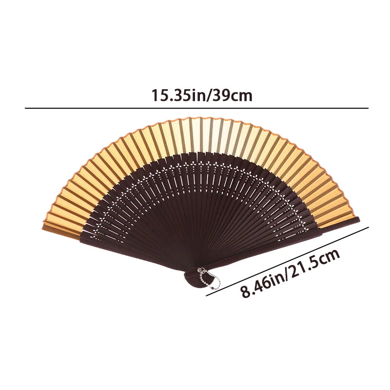 Party Chinese Bamboo Fan Vintage Hollow Antiquity Folding Fans