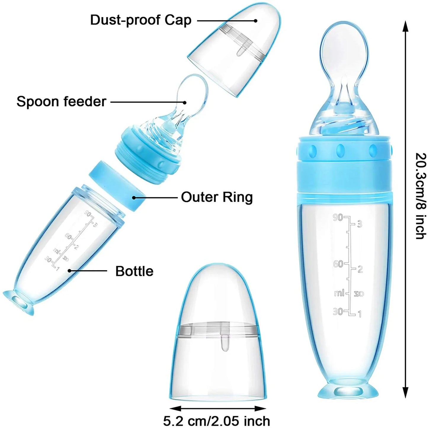Depressible Silicone Bottle Feeding Safe for Baby - Buy one Get one Free π₯