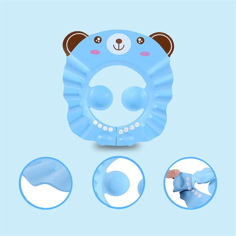 Tear-Free Baby Shower Cap β Safe Head & Ear Protector for Bathing - Buy One Get One π₯