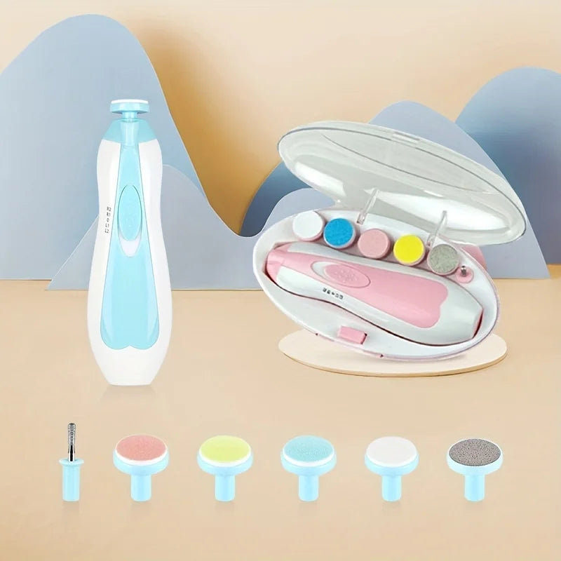 Baby Nail Trimmer Electric Six-in-one Multi-head Manicure Suit Portable