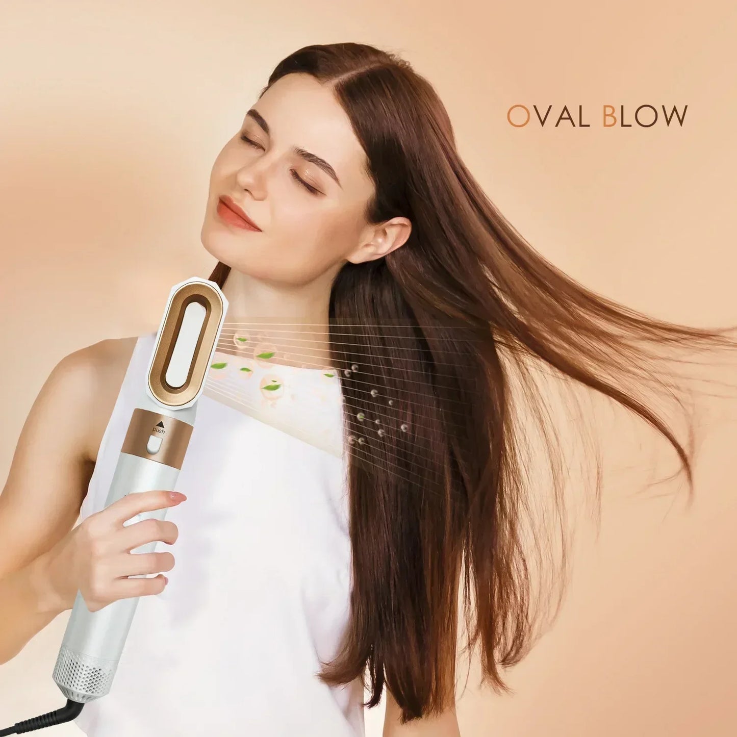 New Hair Dryer Multi Hair Styler 5 in1 Curling Iron Hair Straightener With Hair Brush