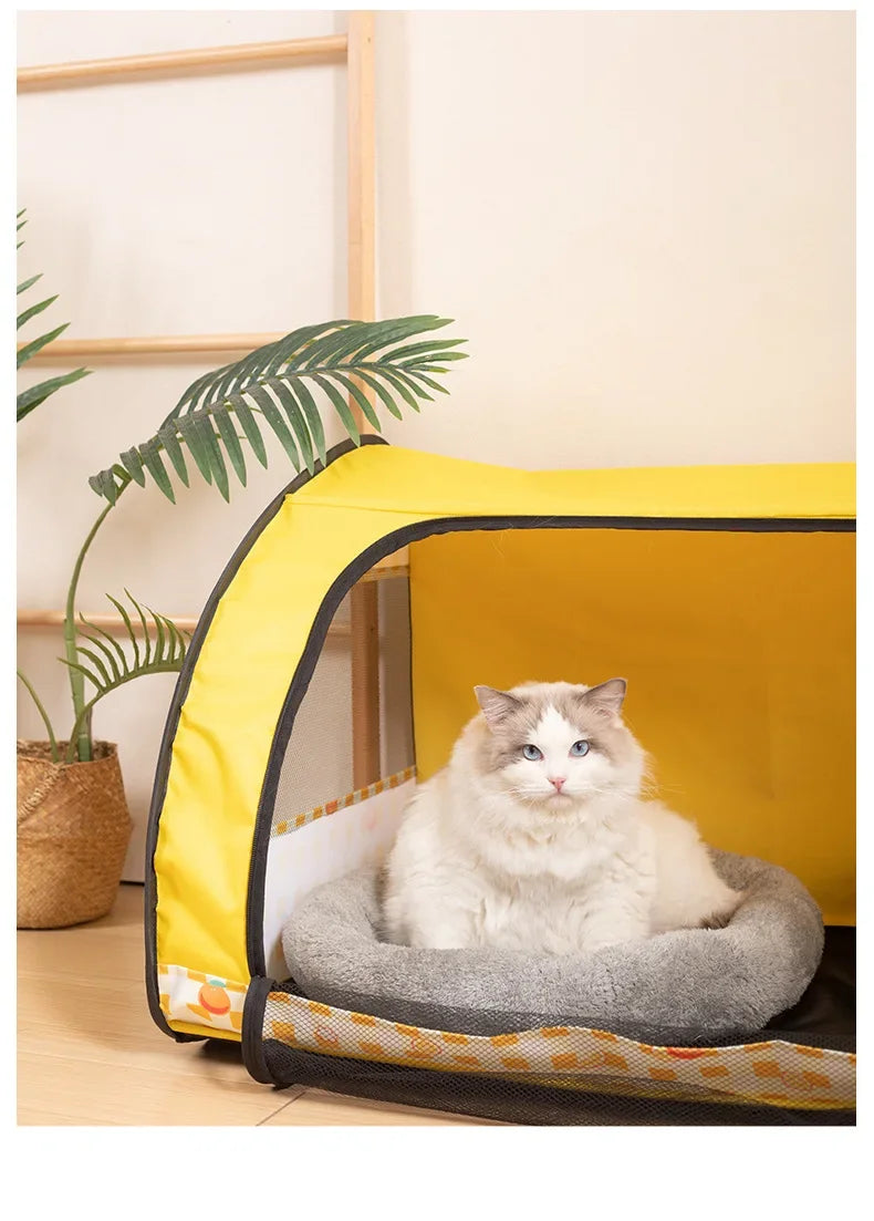 Large Space Foldable Pet Fence Tent Dog House Pet Delivery Room Cat