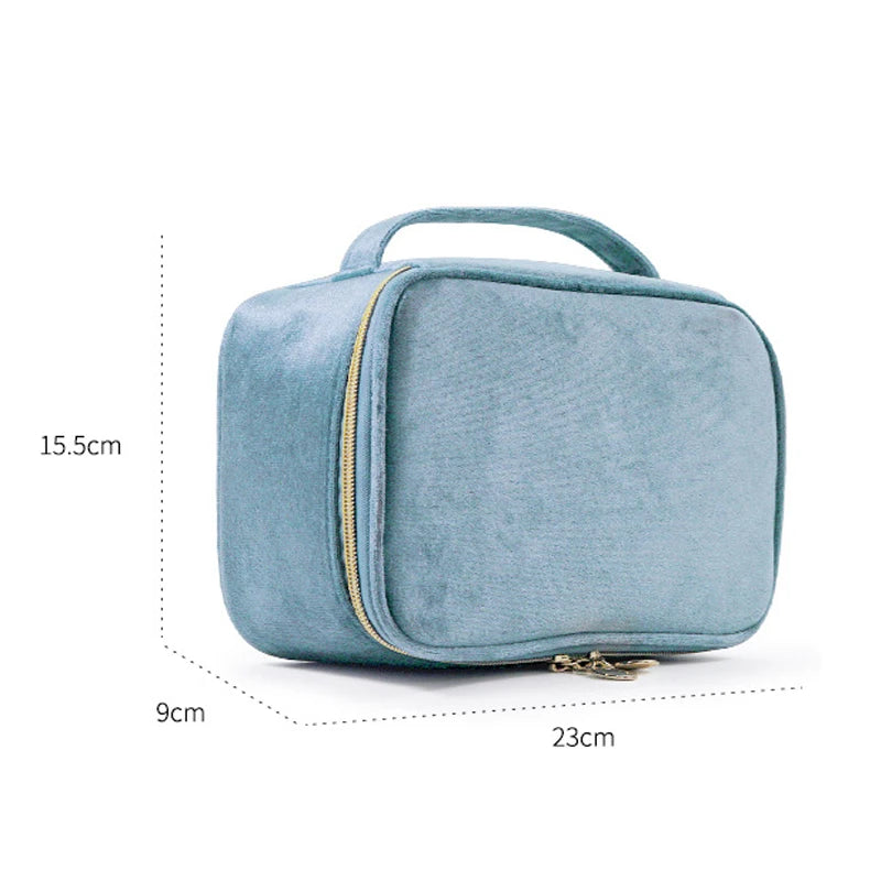 Personalized Velvet Cosmetics Bag Top Handle - Free shipping