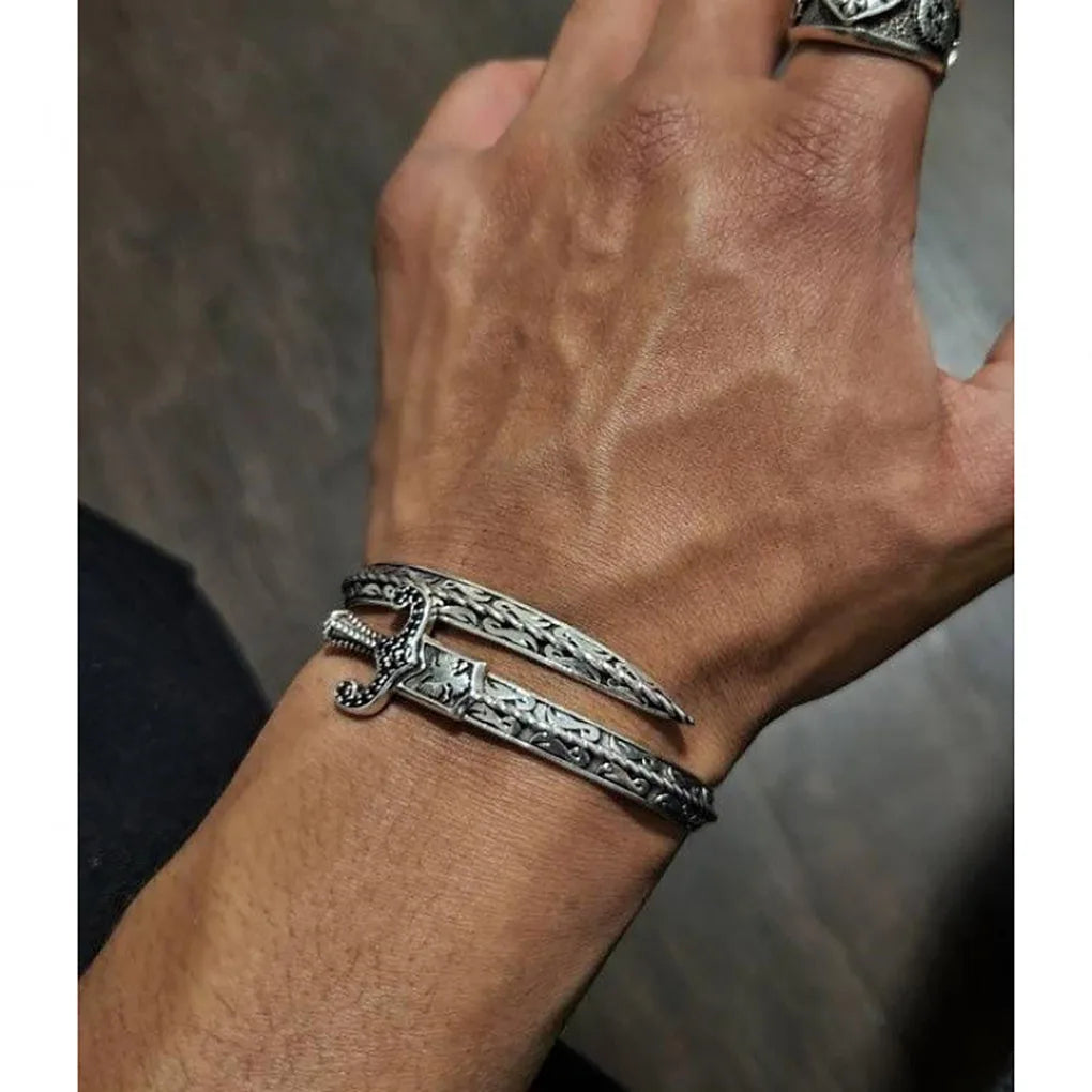 Retro Classic Creative Sword Shaped Bracelets Unisex