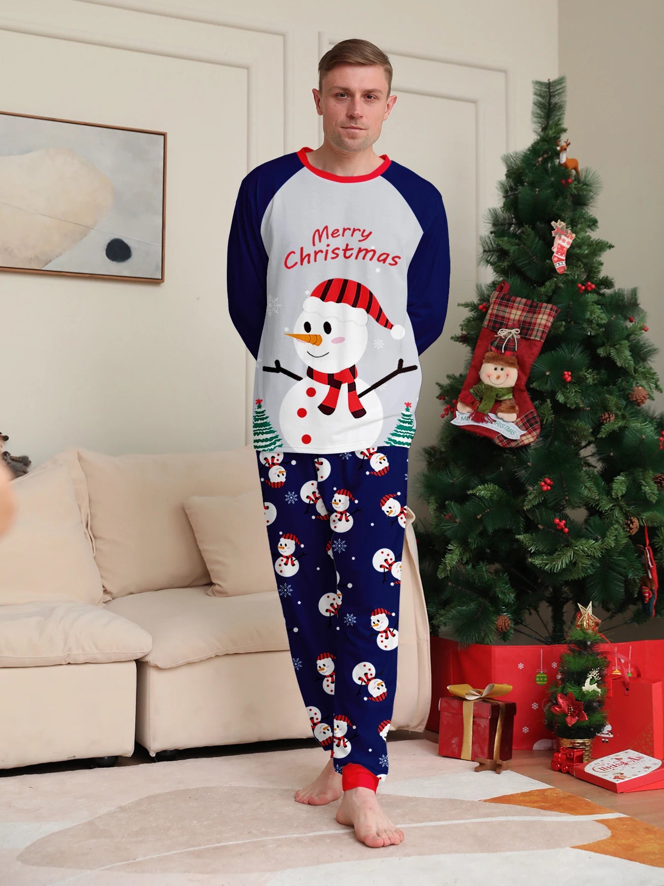 Christmas Couple Pajamas Set