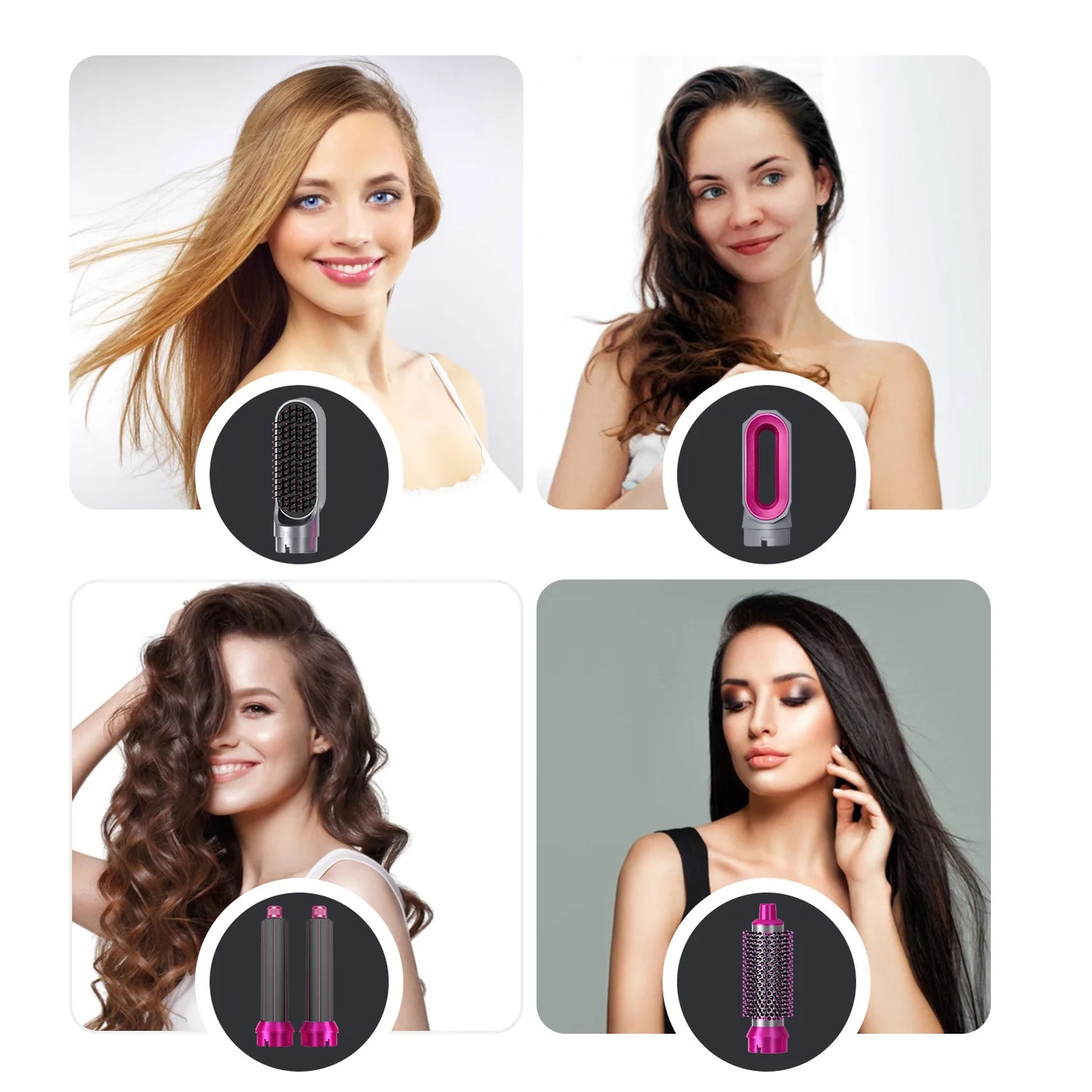 5 in 1 Hair Straightener Styling Tool For Airwrap Hair Dryer