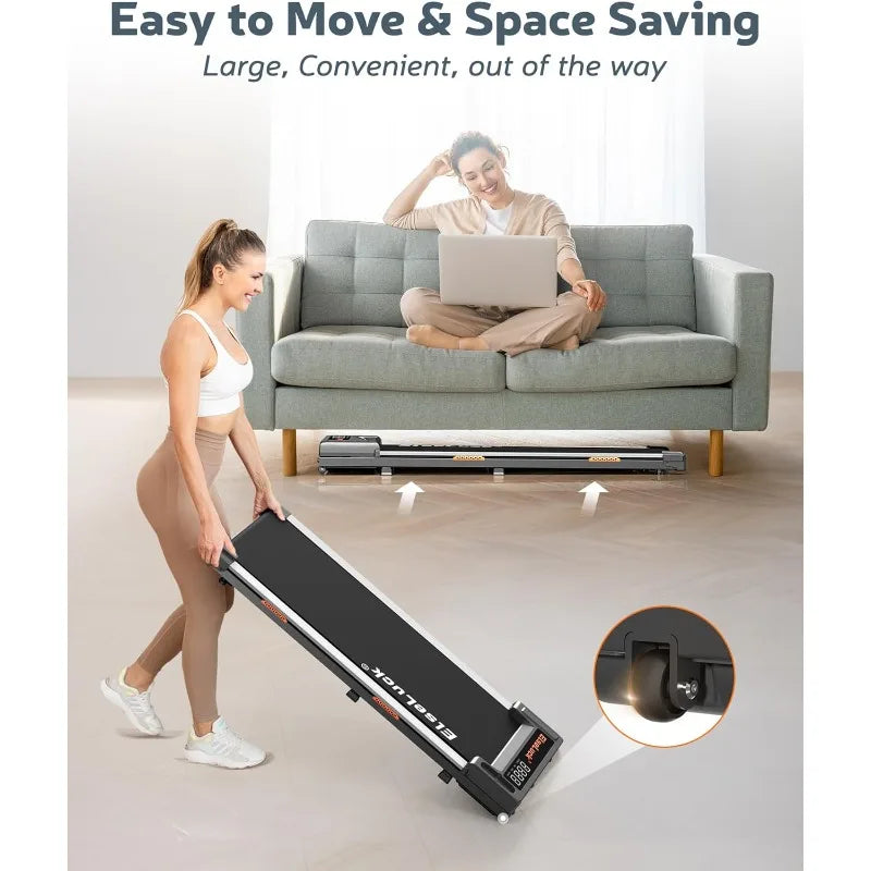 Walking Pad, Under Desk Treadmill for Home Office with Remote Control