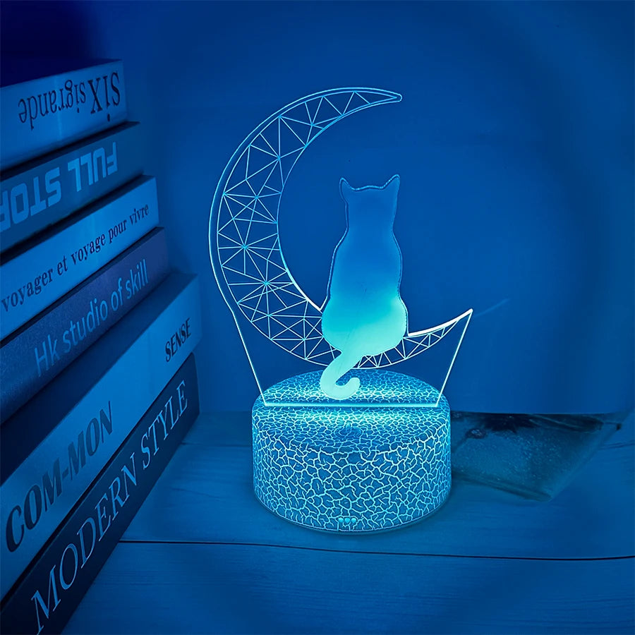 3D acrylic Led light Family children's nightlight - 7 Color changes