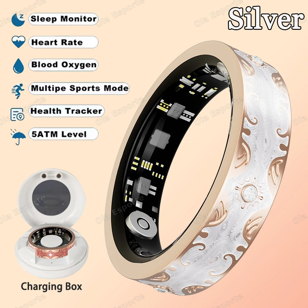 Waterproof Lady ring Heart Rate Health Monitor Sport Ring
