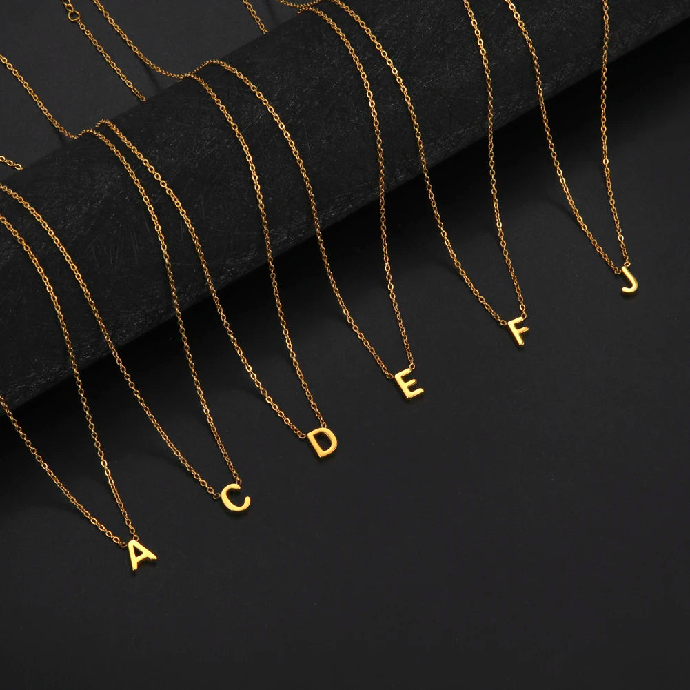 Initial Name Necklace for Women