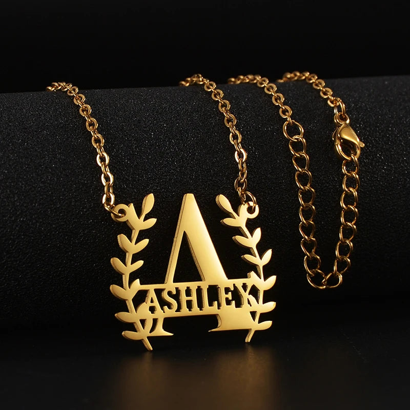 Treebud Customized Capital Letters Name Necklace - Buy One Get One Free 🔥
