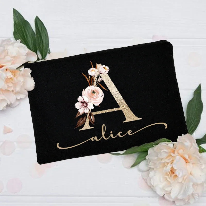 Personalized Custom Initial Name Makeup Bag - Buy One get One Free π₯