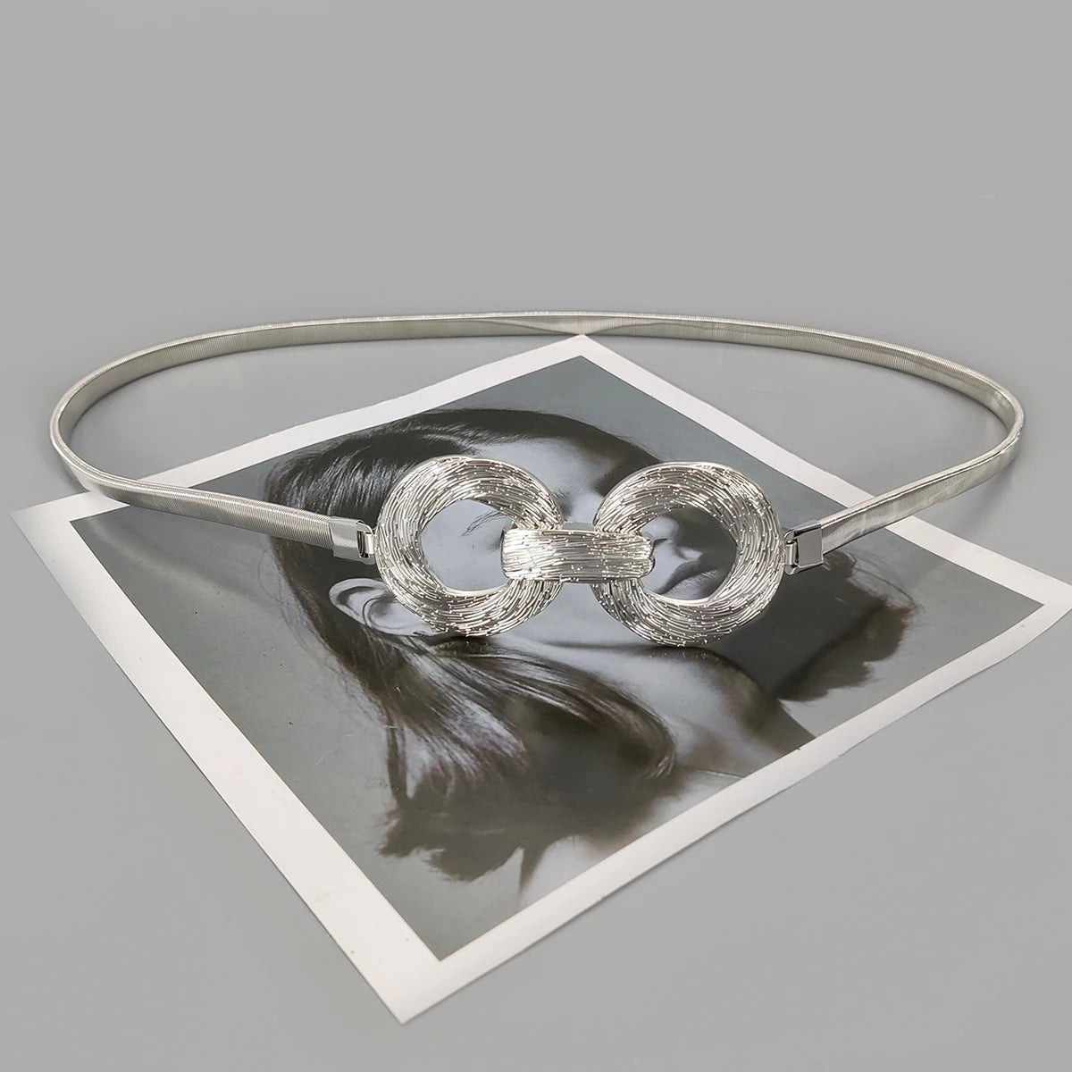 Fashion Gold Chain Belt Female Waist Elastic Thin Waistband Designer Belts For Women High Quality Luxury Silver Metal Corset