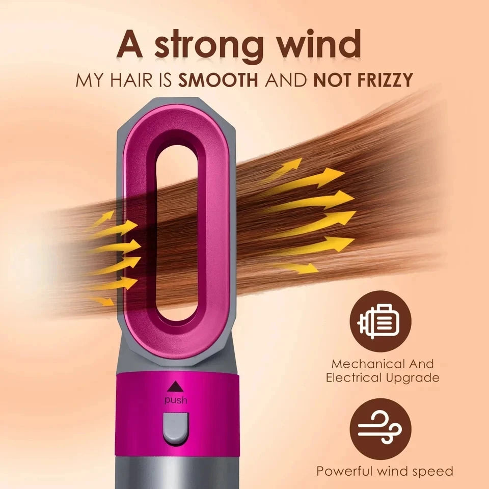 Multi Hair Styler 5 In 1 Curling Iron Hair Straightener With Hair Brush Hairdryer For Hair Dryer Hair Multi Styler