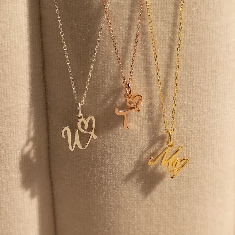 women Initial Necklace