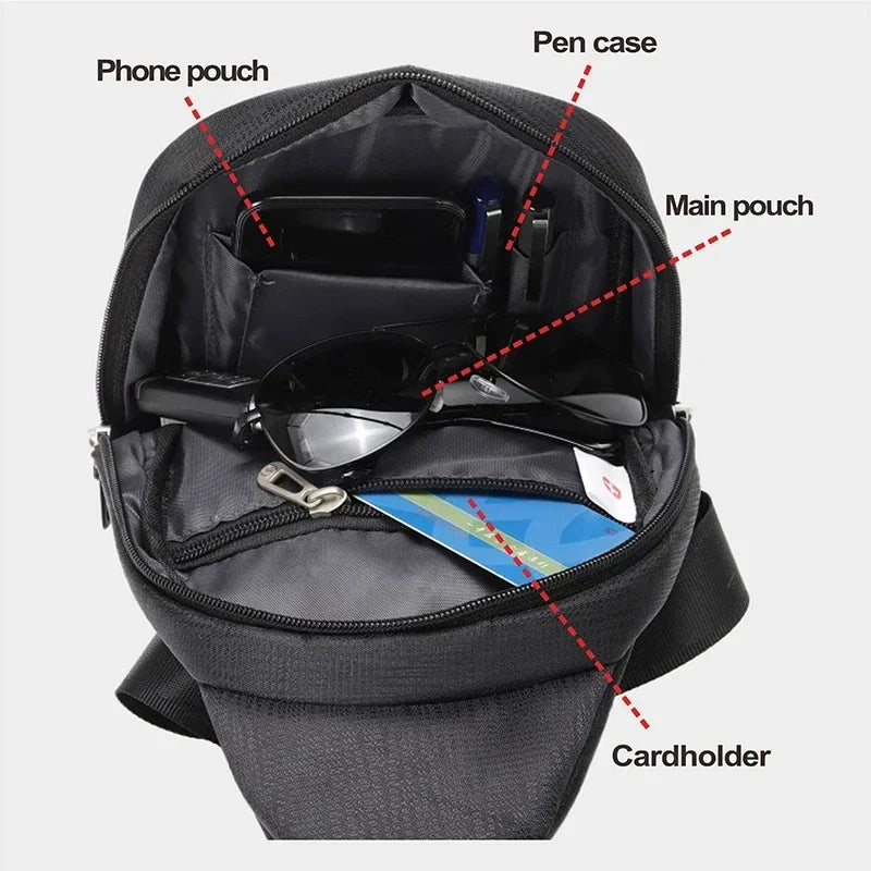 Outdoor Leisure Waterproof Shoulder Crossbody Bag