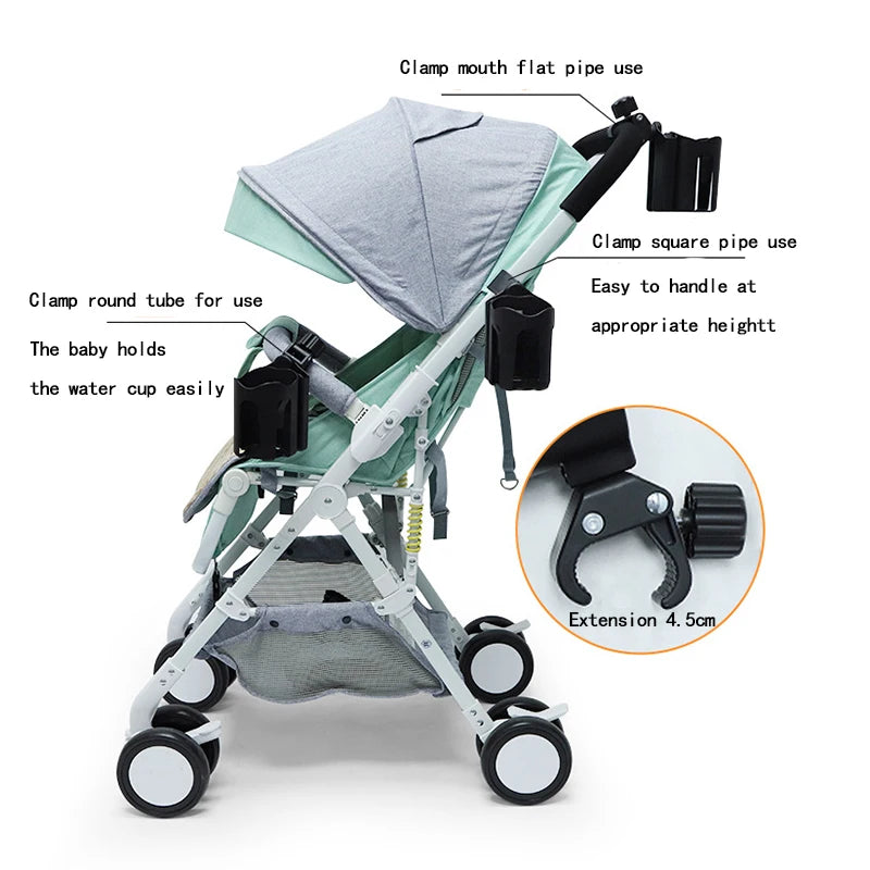 Baby Cart Cup Holder Multi-Function Storage Water