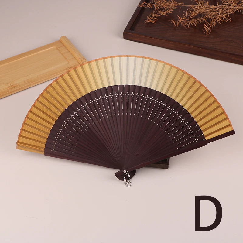 Party Chinese Bamboo Fan Vintage Hollow Antiquity Folding Fans