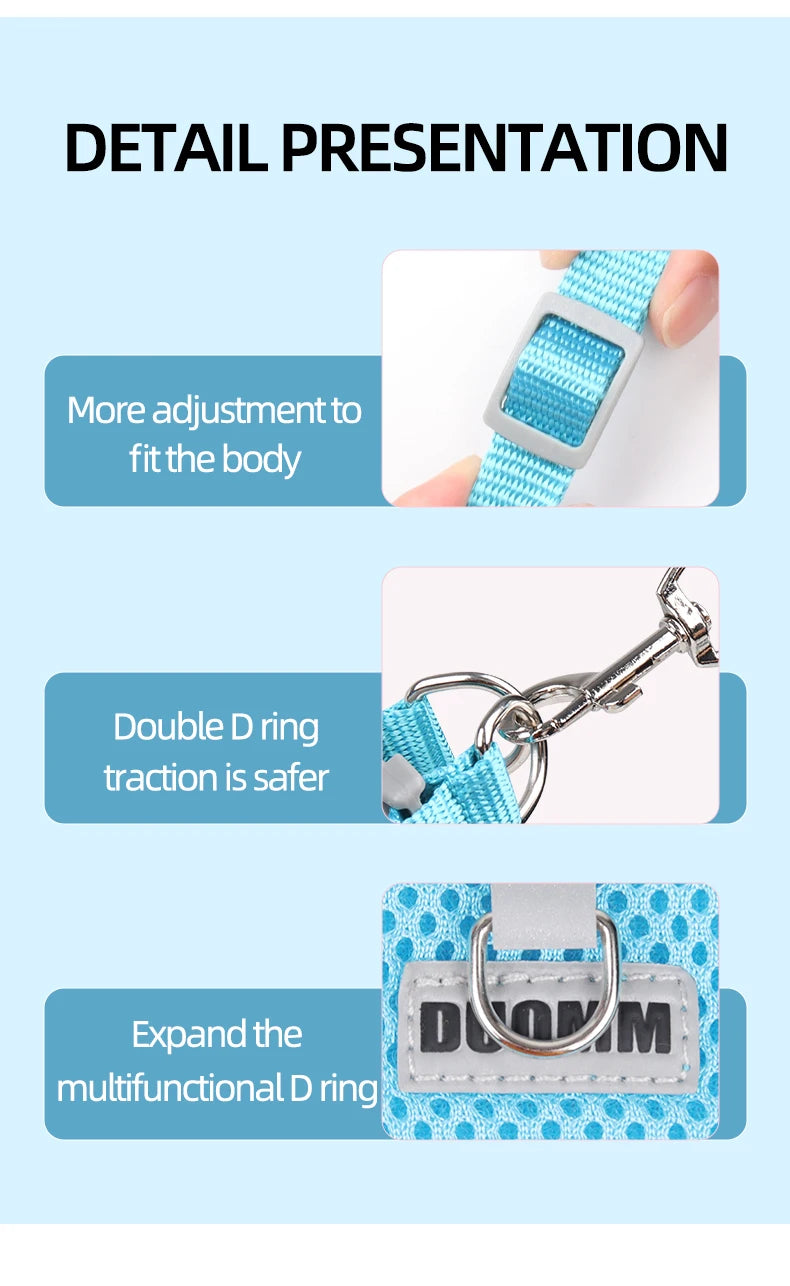 Dog Harness Leash Set for Small Medium Dog Cat