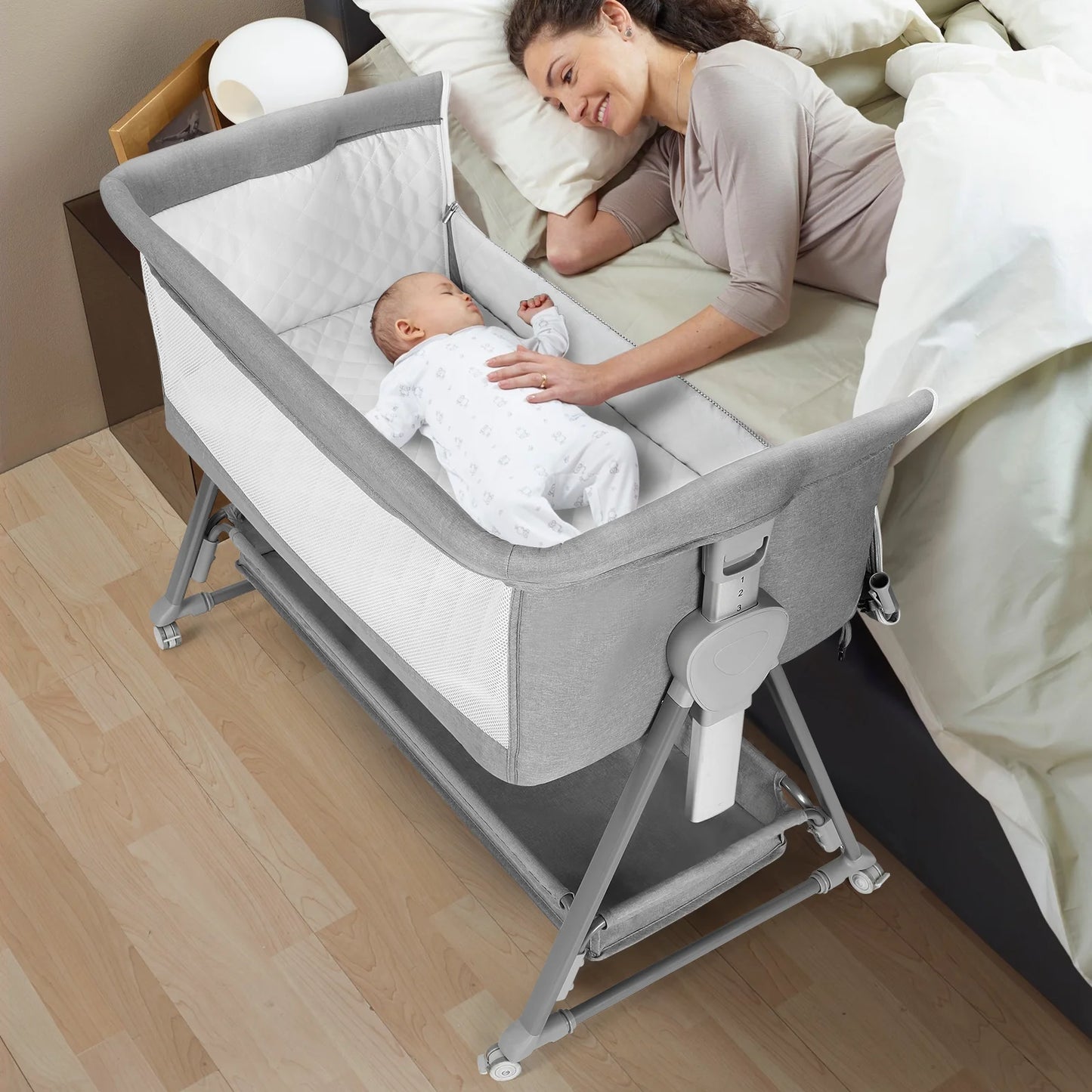 Bassinet Basket Bedside Sleepers for 0 to 6 Months Baby Infants