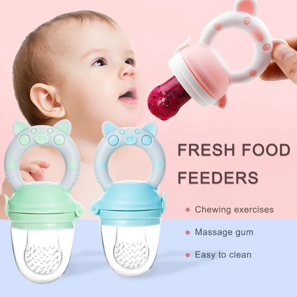 Boy Girl Fruit Nipples Feeding Safe Infant Baby Supplies Nipple Soother Bottles