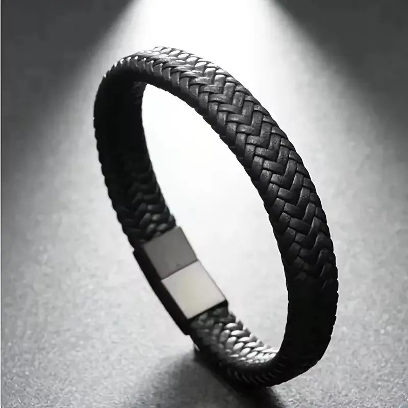 Retro Men's Leather Open Bangle - Buy One Get TWO Free π₯π₯