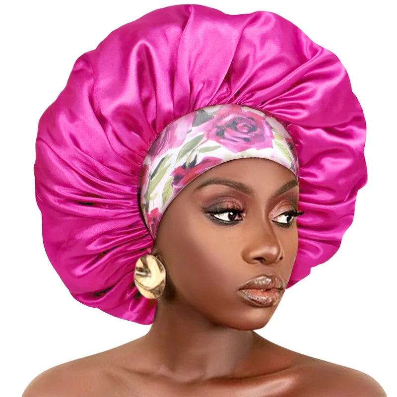 Extra Large Silky Satin Hair Bonnet For Women