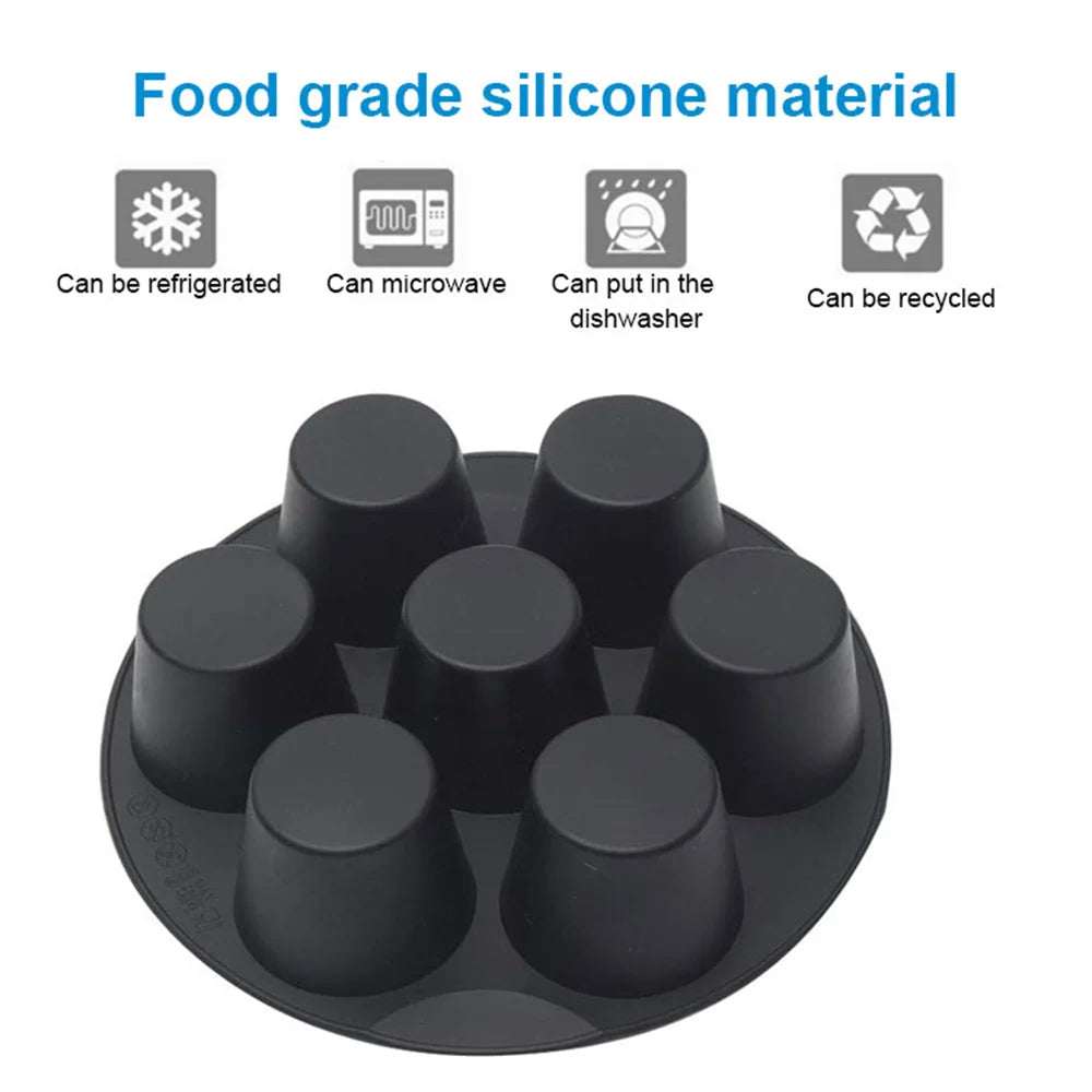 7 Cups Airfryer Silicone Muffin Pan Cupcake Mold for 3.5 to 5.8